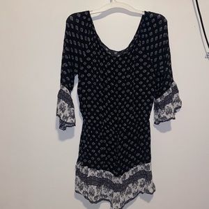 Hollister Black and White Romper
